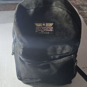 Vintage Suede Jansport Backpack